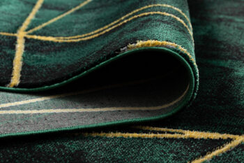 Dywany Łuszczów, Kusový koberec Emerald 1022 green and gold, 140x190, zelená, kancelária