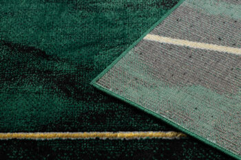 Dywany Łuszczów, Kusový koberec Emerald 1022 green and gold, 80x150, zelená, kancelária