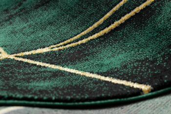 Dywany Łuszczów, Kusový koberec Emerald 1022 green and gold, 80x150, zelená, kancelária