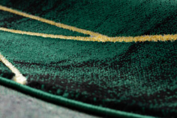 Dywany Łuszczów, Kusový koberec Emerald 1022 green and gold kruh, 200x200 (priemer) kruh, zelená, obývacia izba