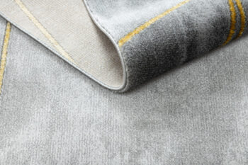 Dywany Łuszczów, Kusový koberec Emerald 1022 grey and gold, 200x290, šedá, chodba / predsieň