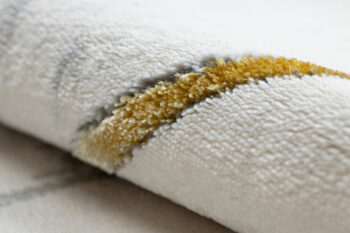 Dywany Łuszczów, Kusový koberec Emerald geometric 1012 cream and gold kruh, 200x200 (priemer) kruh, biela, obývacia izba
