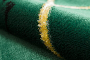 Dywany Łuszczów, Kusový koberec Emerald geometric 1012 green and gold kruh, 160x160 (priemer) kruh, zelená, chodba / predsieň