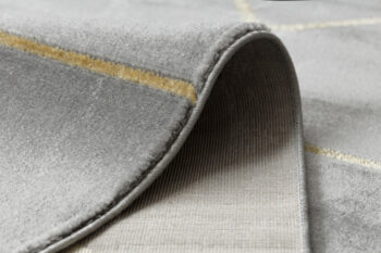 Dywany Łuszczów, Kusový koberec Emerald geometric 1012 grey and gold, 200x290, šedá, chodba / predsieň