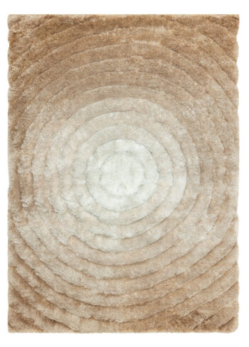 Dywany Łuszczów, Kusový koberec Flim 008-B1 Circles beige, 120x160, béžová, obývacia izba