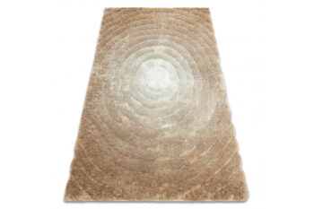 Dywany Łuszczów, Kusový koberec Flim 008-B1 Circles beige, 160x220, béžová, obývacia izba