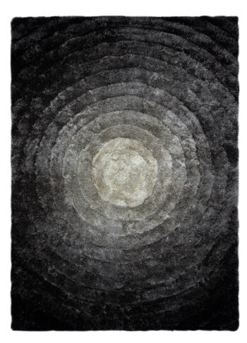 Dywany Łuszczów, Kusový koberec Flim 008-B2 Circles grey, 80x150, šedá, obývacia izba