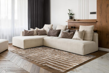 Dywany Łuszczów, Kusový koberec Flim 010-B1 beige, 120x160, béžová, obývacia izba
