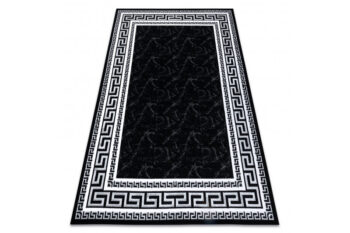 Dywany Łuszczów, Kusový koberec Gloss 2813 87 greek black/grey, 280x370, čiernobiela, chodba / predsieň