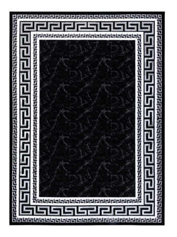 Dywany Łuszczów, Kusový koberec Gloss 2813 87 greek black/grey, 280x370, čiernobiela, chodba / predsieň