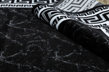 Dywany Łuszczów, Kusový koberec Gloss 2813 87 greek black/grey, 280x370, čiernobiela, chodba / predsieň