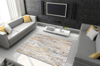 Dywany Łuszczów, Kusový koberec Gloss 8487 63 Ornament gold/beige, 80x150, béžová, viacfarebná, kancelária