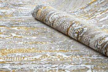 Dywany Łuszczów, Kusový koberec Gloss 8487 63 Ornament gold/beige, 80x150, béžová, viacfarebná, kancelária