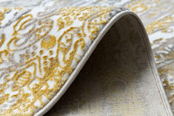Dywany Łuszczów, Kusový koberec Gloss 8487 63 Ornament gold/beige, 80x150, béžová, viacfarebná, kancelária
