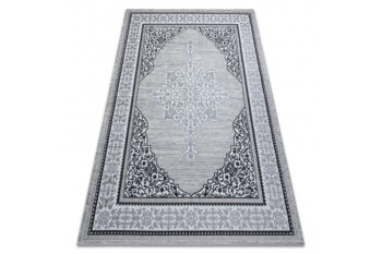 Dywany Łuszczów, Kusový koberec Gloss 8490 52 Ornament ivory/grey, 160x220, šedá, chodba / predsieň