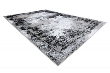 Dywany Łuszczów, Kusový koberec Gloss 8493 78 Vintage grey/black, 80x150, šedá, kancelária
