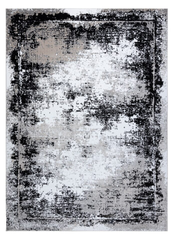 Dywany Łuszczów, Kusový koberec Gloss 8493 78 Vintage grey/black, 80x150, šedá, kancelária
