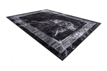 Dywany Łuszczów, Kusový koberec Miro 51278.810 Marble black/white, 160x220, čiernobiela, chodba / predsieň