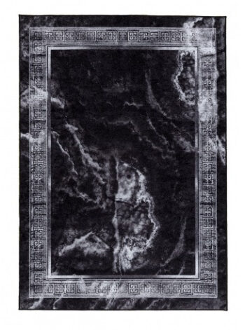 Dywany Łuszczów, Kusový koberec Miro 51278.810 Marble black/white, 160x220, čiernobiela, chodba / predsieň