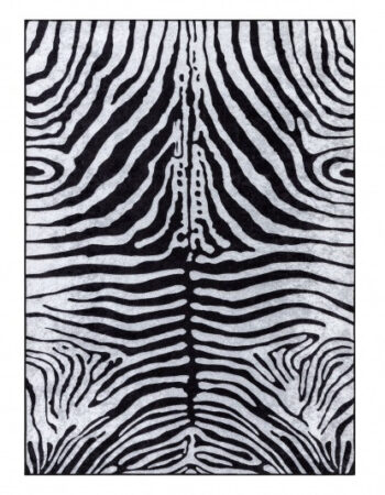Dywany Łuszczów, Kusový koberec Miro 51331.803 Zebra black / white, 120x170, čiernobiela, chodba / predsieň