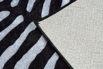 Dywany Łuszczów, Kusový koberec Miro 51331.803 Zebra black / white, 160x220, čiernobiela, chodba / predsieň