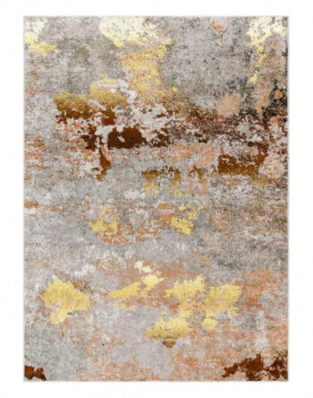 Dywany Łuszczów, Kusový koberec Miro 51463.802 Abstraction grey/gold, 160x220, viacfarebná, detská izba