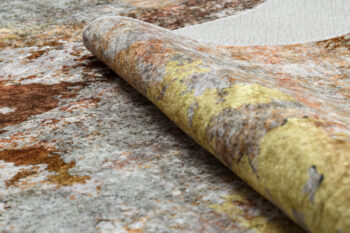 Dywany Łuszczów, Kusový koberec Miro 51463.802 Abstraction grey/gold, 160x220, viacfarebná, detská izba