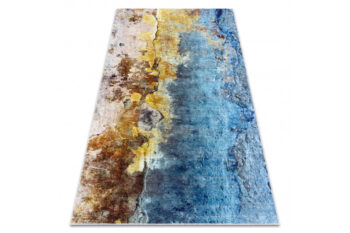 Dywany Łuszczów, Kusový koberec Miro 51709.803 blue/gold, 160x220, viacfarebná, chodba / predsieň