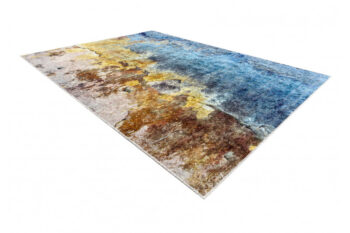 Dywany Łuszczów, Kusový koberec Miro 51709.803 blue/gold, 160x220, viacfarebná, chodba / predsieň