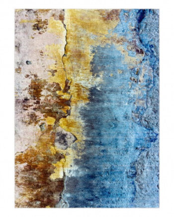 Dywany Łuszczów, Kusový koberec Miro 51709.803 blue/gold, 160x220, viacfarebná, chodba / predsieň