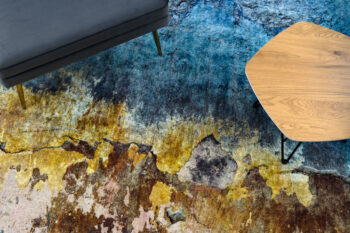 Dywany Łuszczów, Kusový koberec Miro 51709.803 blue/gold, 160x220, viacfarebná, chodba / predsieň