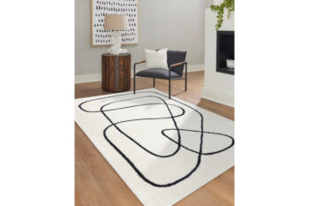 Dywany Łuszczów, Kusový koberec Mode 8377 abstract cream/black, 200x290, béžová, chodba / predsieň