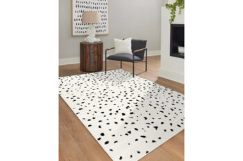 Dywany Łuszczów, Kusový koberec Mode 8508 cream/black, 200x290, biela, chodba / predsieň