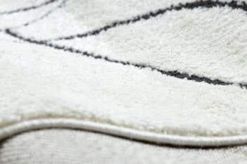 Dywany Łuszczów, Kusový koberec Mode 8522 abstract cream/black, 160x220, béžová, chodba / predsieň