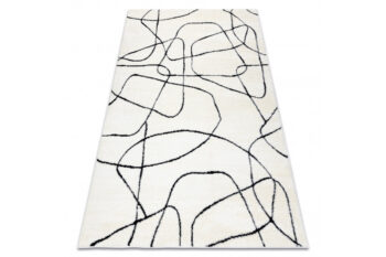 Dywany Łuszczów, Kusový koberec Mode 8522 abstract cream/black, 240x330, béžová, chodba / predsieň