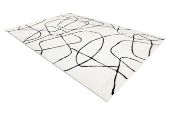 Dywany Łuszczów, Kusový koberec Mode 8522 abstract cream/black, 240x330, béžová, chodba / predsieň