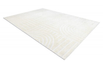 Dywany Łuszczów, Kusový koberec Mode 8586 geometric cream, 200x290, béžová, chodba / predsieň