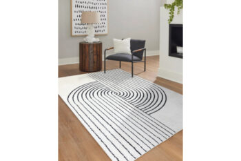 Dywany Łuszczów, Kusový koberec Mode 8587 geometric cream/black, 80x150, béžová, chodba / predsieň