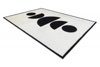 Dywany Łuszczów, Kusový koberec Mode 8598 geometric cream/black, 80x150, čiernobiela, detská izba