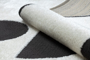 Dywany Łuszczów, Kusový koberec Mode 8598 geometric cream/black, 80x150, čiernobiela, detská izba