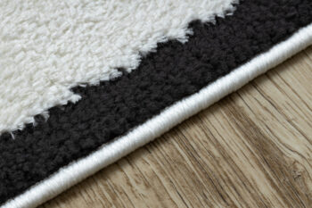 Dywany Łuszczów, Kusový koberec Mode 8598 geometric cream/black, 80x150, čiernobiela, detská izba