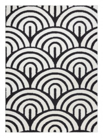 Dywany Łuszczów, Kusový koberec Mode 8629 cream/black, 200x290, biela, detská izba