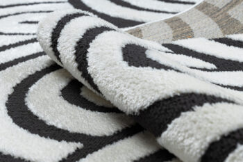 Dywany Łuszczów, Kusový koberec Mode 8629 cream/black, 80x150, biela, detská izba