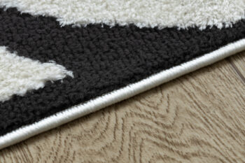 Dywany Łuszczów, Kusový koberec Mode 8629 cream/black, 80x150, biela, detská izba