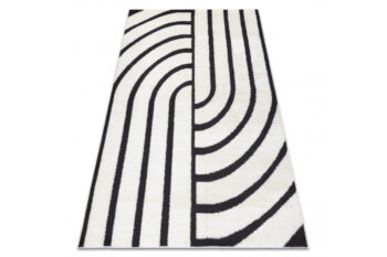 Dywany Łuszczów, Kusový koberec Mode 8631 geometric cream/black, 160x220, čiernobiela, detská izba