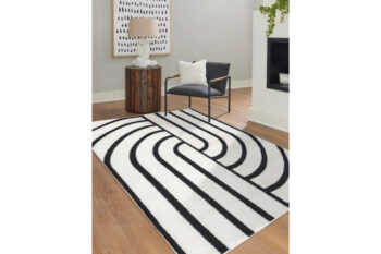 Dywany Łuszczów, Kusový koberec Mode 8631 geometric cream/black, 180x270, čiernobiela, detská izba