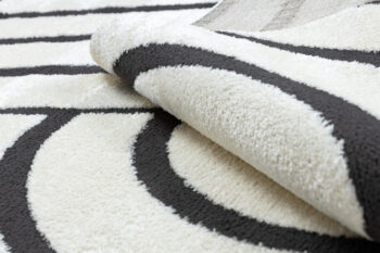 Dywany Łuszczów, Kusový koberec Mode 8631 geometric cream/black, 180x270, čiernobiela, detská izba