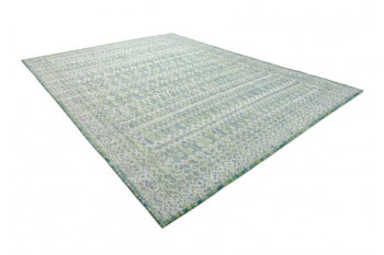 Dywany Łuszczów, Kusový koberec Sion Sisal Aztec 22184 green/blue/ecru – na von aj na doma, 200x290, zelená, chodba / predsieň