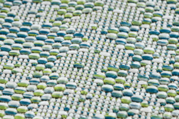 Dywany Łuszczów, Kusový koberec Sion Sisal Aztec 22184 green/blue/ecru – na von aj na doma, 200x290, zelená, chodba / predsieň