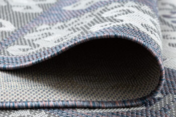 Dywany Łuszczów, Kusový koberec Sion Sisal Aztec 3007 blue/pink/ecru – na von aj na doma, 140x190, modrá, chodba / predsieň